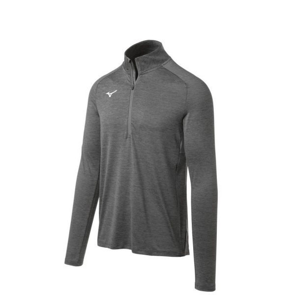 Grey Mizuno Alpha 1/2 Zip Men's Pullover | 51948-HOQC