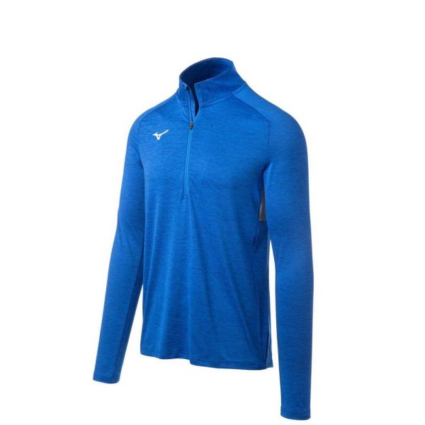 Royal Mizuno Alpha 1/2 Zip Men's Pullover | 43208-VKFZ