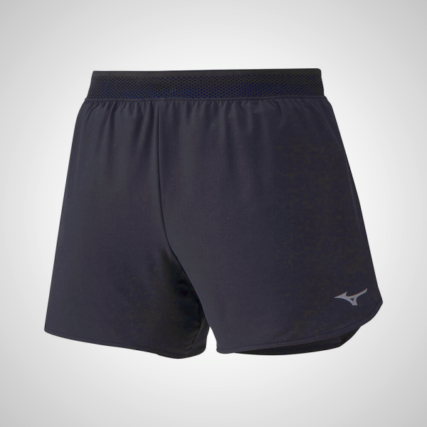 Mizuno ER 4.5 2in1 Running Shorts Black/Blue | 98016-VQCK