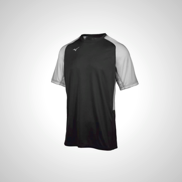 Mizuno Aerolite Crew Baseball Jersey Black/Grey 16390-PKIT