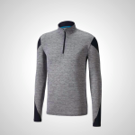 Black Mizuno ALPHA Long Sleeve Half Zip 2.0 Running Top for Men
