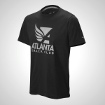 Black Mizuno Atlanta Track Club 50/50 Men's T-Shirt | 64209-YDVT