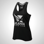 Black Mizuno Atlanta Track Club Sport Running Women's Tank Top | 98351-CVEU
