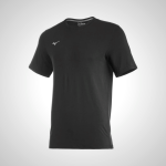 Black Mizuno Comp Diamond Short Sleeve Crew T-Shirt for Men | 79623-CDWS