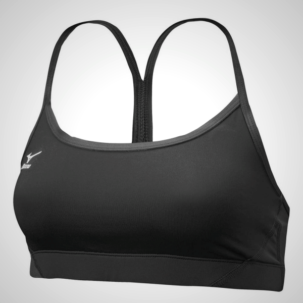 Black Mizuno Hybrid Volleyball Women's Run Bras | 80276-ZRKL