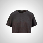 Black Mizuno Ronda Rousey Kata Crop Women's T-Shirt | 20347-RBTV