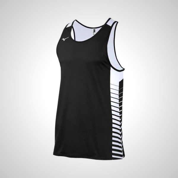 Black Mizuno Team Men's Tank Top 36908-NYHQ