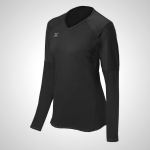 Black Mizuno Techno VI Long Sleeve Volleyball Jersey for Women | 20614-GIUQ