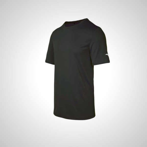 Black Mizuno Men's T-Shirt | 12890-ZGOR | Mizuno Philippines
