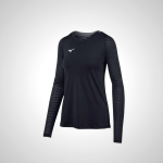 Black Mizuno United Long Sleeve Women's Jersey | 25378-BKOC