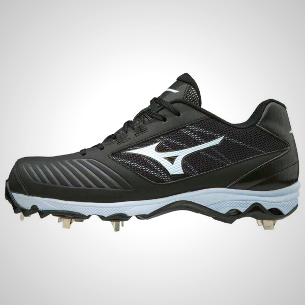 Mizuno 9-Spike Advanced Sweep 4 Low Metal Softball Cleats Black/White | 31859-YEBZ