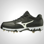 Mizuno 9-Spike Swift 6 Low Metal Softball Cleats Black/White | 53196-XMHW