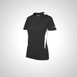 Black/White Mizuno Softball Crew Neck Women's Jersey | 53019-CGUQ