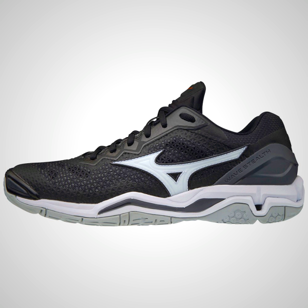 Mizuno Wave Stealth V Women's Handball Shoes Black/White 60123-UPIQ