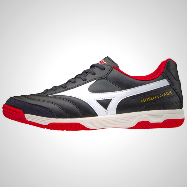 Mizuno Morelia Sala Classic IN Women's Soccer Shoes Black/White/Red 69041-QFIU