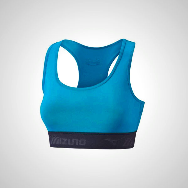 Blue/Black Mizuno Alpha Women's Running Sports Bra | 20716-THYK