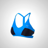 Mizuno April Ross Vantage Thin Strap Run Bra - Blue/Black | 84267-GBKZ