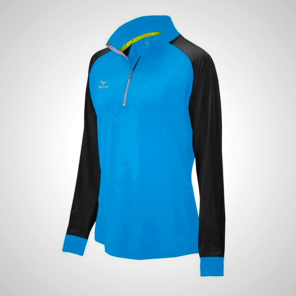 Mizuno Elite 9 Prime 1/2 Zip Jacket Blue/Black | 12938-FRDB
