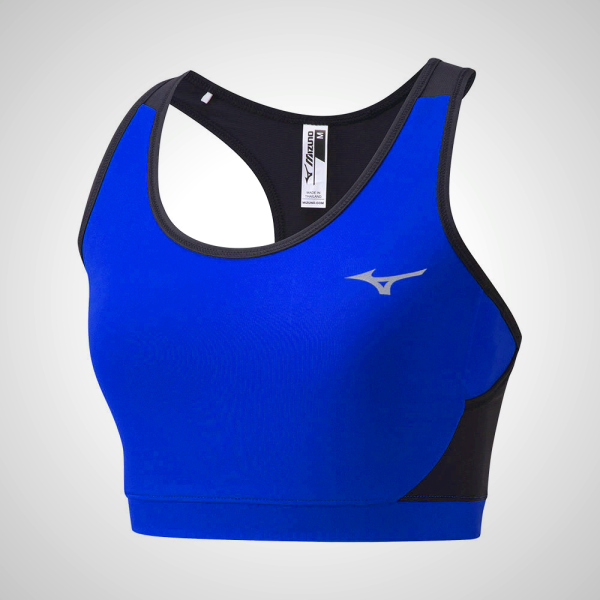 Blue Mizuno Alpha Running Women's Sports Bra | 78031-KBNM
