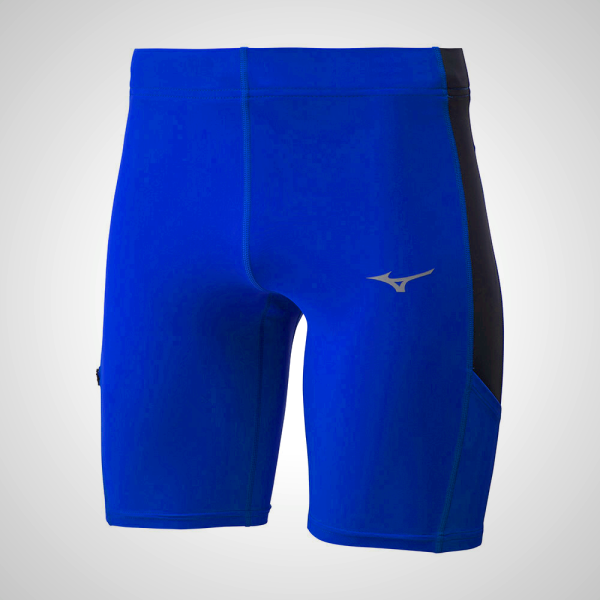 Blue Mizuno Core Mid Running Men's Tights | 62590-ZEAC