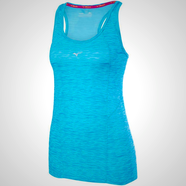 Mizuno Alpha Vent Running Women's Tank Top Blue Turquoise 04279-KIDY