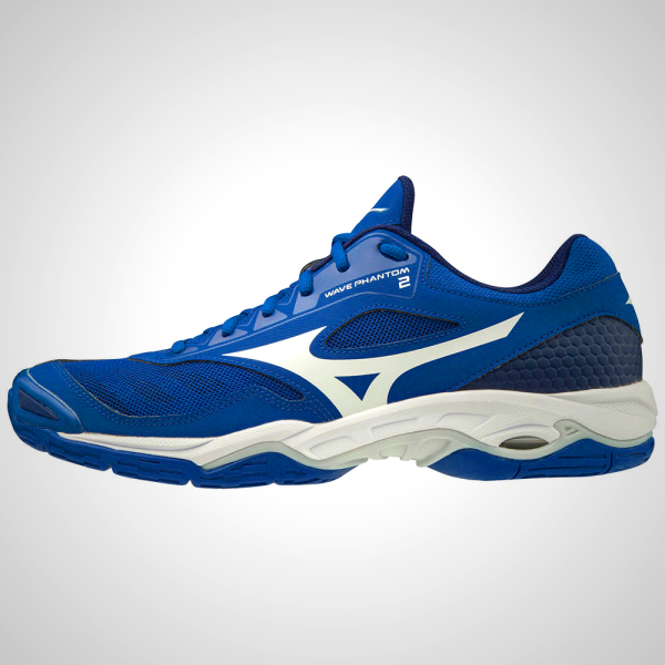 Mizuno WAVE PHANTOM 2 Women's Handball Shoes Blue/White/Blue | 84530-UMTG