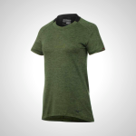 Green Mizuno Alpha Short Sleeve Women's T-Shirt | 45312-KFRI