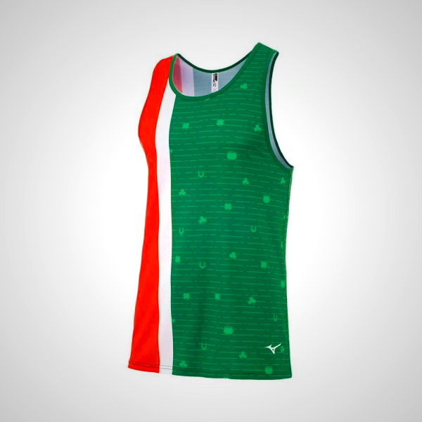 Green Mizuno Men's Tank Top 05987-BYQU | Breathable & Comfortable