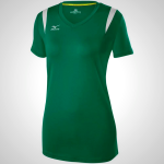 Mizuno Balboa 5.0 Long Sleeve Volleyball Jersey for Women - Green/Silver | 45932-EIXK