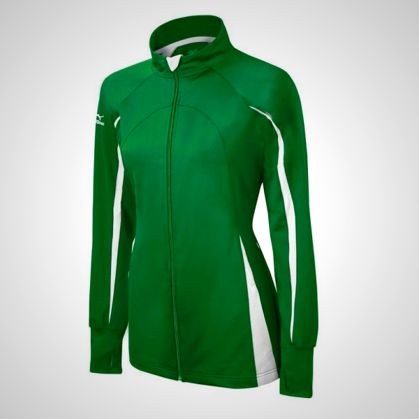 Mizuno Elite 9 Focus Full-Zip Women's Jacket Green/White | 76928-IQPU