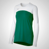 Green/White Mizuno Techno VII Long Sleeve Volleyball Jersey for Women | 34062-MSYK