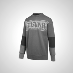 Grey/Black Mizuno MZ1 Tokyo Fleece Crew Women's Top | 17562-VQSG