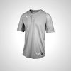 Grey Mizuno Aerolite 2-Button Baseball Jersey for Men | 97623-PGSM