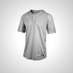 Grey Mizuno Aerolite 2-Button Baseball Jersey for Men | 97623-PGSM