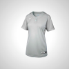 Grey Mizuno Aerolite 2-Button Softball Women's Jersey | 34518-MBQG