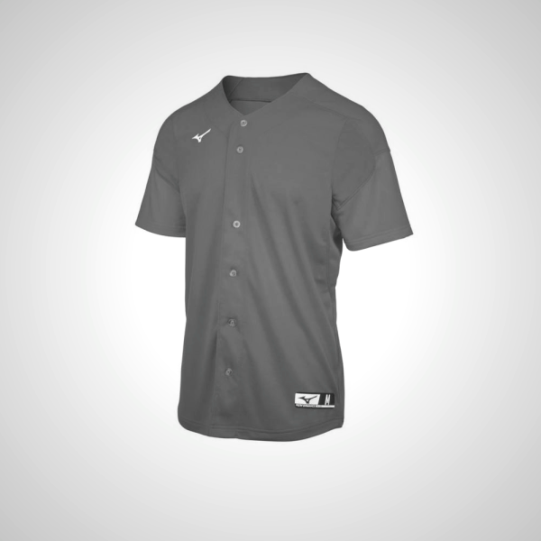 Grey Mizuno Aerolite Full Button Baseball Jersey for Men | 19263-LGKC
