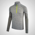 Grey Mizuno Alpha Long Sleeve Half Zip Men's Top | 64729-MILX