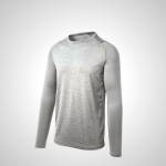Grey Mizuno Alpha Stretch Sleeve Men's T-Shirt | 78492-WRHY