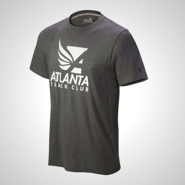 Grey Mizuno Atlanta Track Club 50/50 Men's T-Shirt | 26805-JVFB