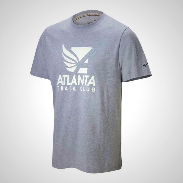 Grey Mizuno Atlanta Track Club Sport Men's T-Shirt | 47513-JDUO