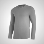 Grey Mizuno Comp Diamond Long Sleeve Crew Top for Men | 27183-SLAX