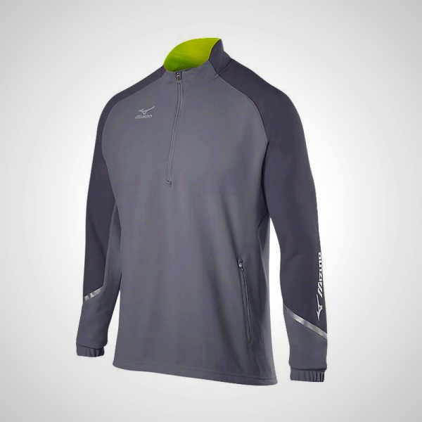 Grey Mizuno Elite 1/2 Zip Men's Pullover | 62901-QEFZ