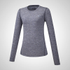 Grey Mizuno Impulse Core LS Running Women's T-Shirt | 15284-ISQX