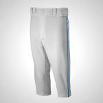 Grey/Royal Mizuno Premier Short Piped Baseball Pants for Men | 85931-VNHC