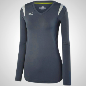 Mizuno Women's Balboa 5.0 Long Sleeve Volleyball Jersey Grey/Silver 10365-OJXQ