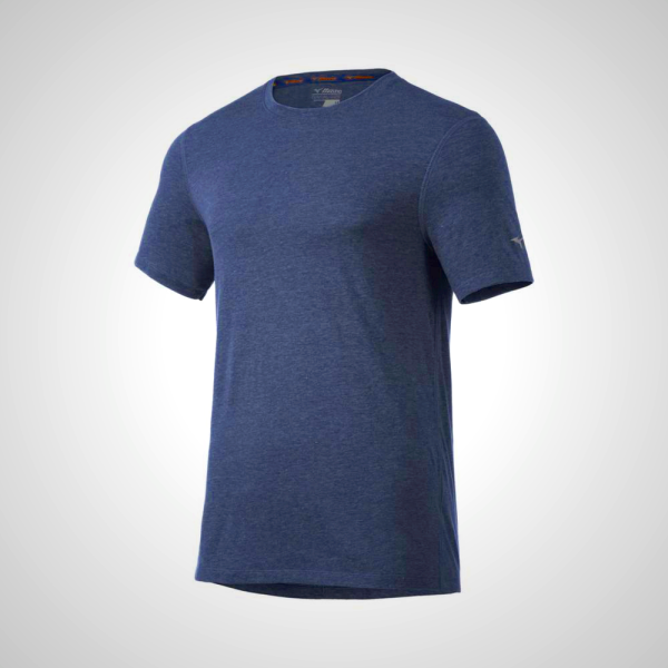 Indigo Mizuno Inspire Men's T-Shirt | 92148-XWSY