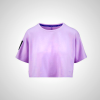 Light Purple Mizuno Ronda Rousey Kata Crop Women's T-Shirt | 23806-FGVL