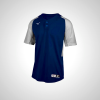 Mizuno Aerolite 2-Button Baseball Jersey Navy/Grey 08326-YMKW