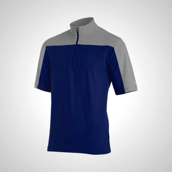 Mizuno Men's Navy/Grey Comp Batting Baseball Jacket | 74210-LHRT