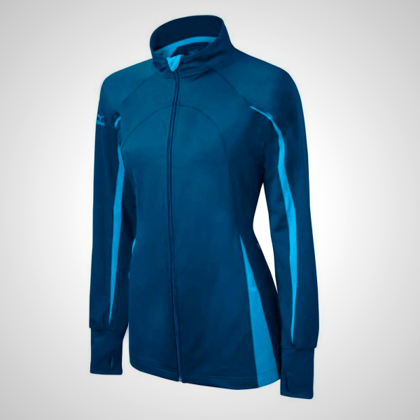 Mizuno Elite 9 Focus Full-Zip Women's Jacket Navy/Light Blue 08129-UHCQ